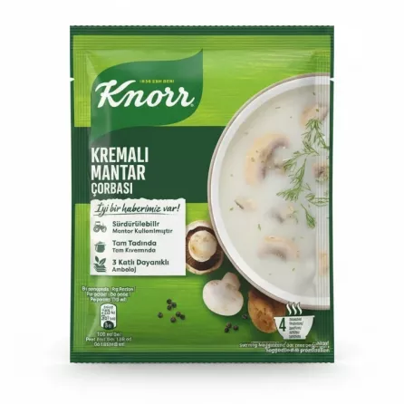 Knorr creamy mushroom soup mix packet front view