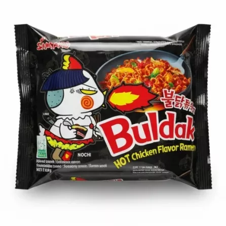 Pack of Samyang Buldak Hot Chicken Ramen noodles