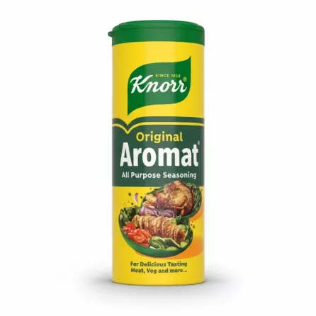 Knorr Aromat Original all purpose seasoning container held in hand