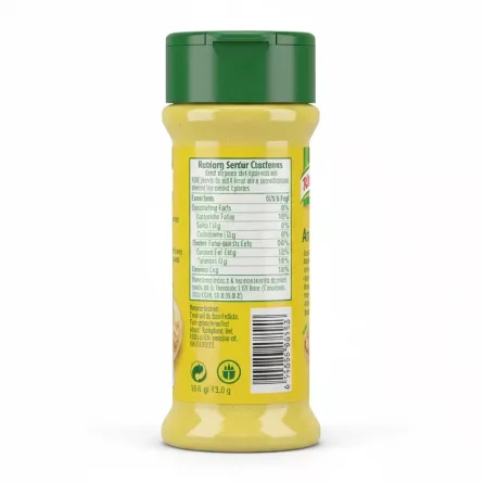Back view of Knorr Aromat container with nutritional information label