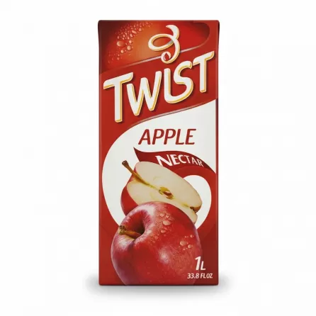 Twist Apple Nectar juice 1 litre carton front