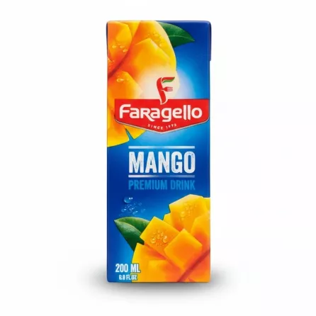 Faragello Mango Premium Drink 200ml carton front
