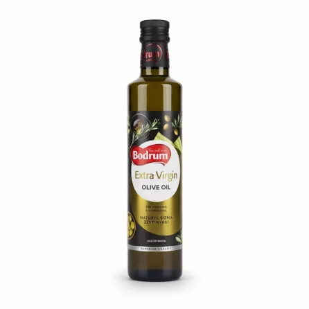 Bottle of Bodrum Extra Virgin Olive Oil front label