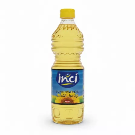 Inci sunflower oil 900ml bottle front label
