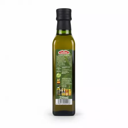 Garusana Refined Avocado Oil 250ml back bottle with nutritional label