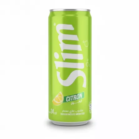 Slim Lemon sparkling soft drink can