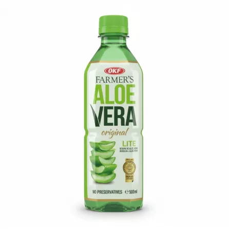 OKF Farmer's Aloe Vera Lite Drink bottle front view