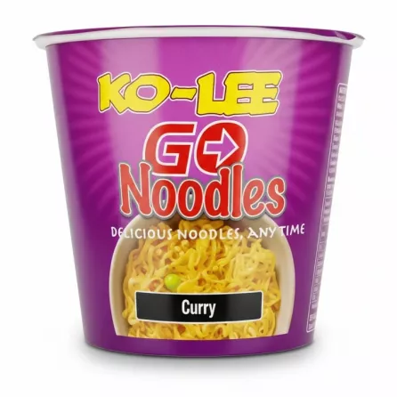 Ko-Lee Go Noodles Curry flavour cup packaging front