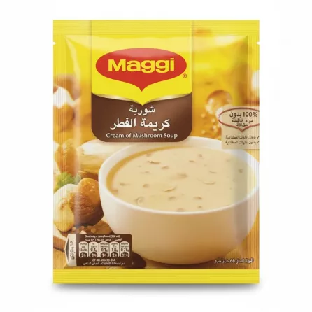 Maggi Cream of Mushroom Soup packet front side