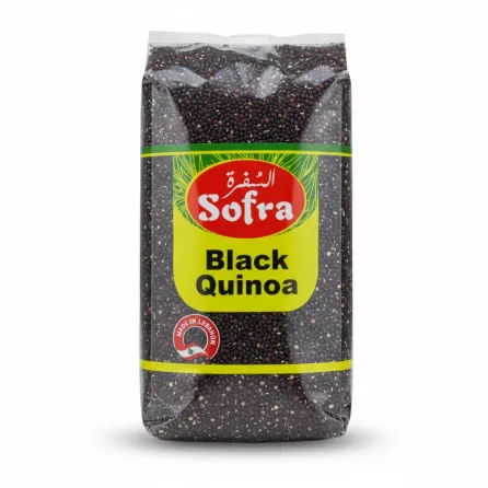 pack of Sofra black quinoa showing the front label