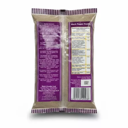 Heera Black Pepper Powder 400g pack nutritional and storage information