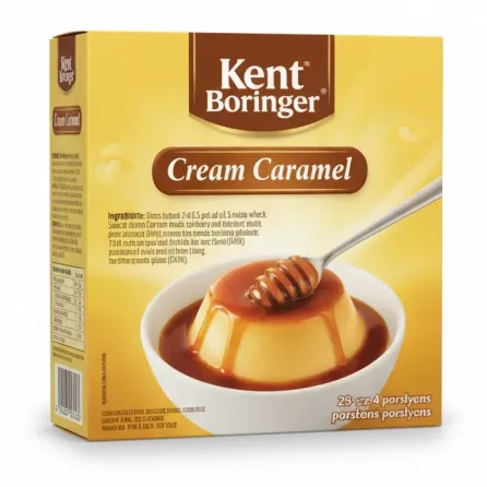 Kent Borınger Cream Caramel mix box - preparation and ingredients info