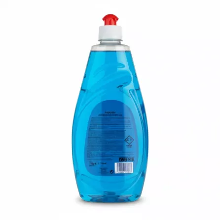 Ernet dishwashing liquid bottle back view with ingredient and importer details