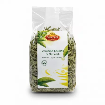 Pack of Sultan Marrakech verbena leaves in clear plastic bag