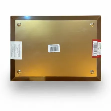 Bottom view of the box showing barcodes and packaging details