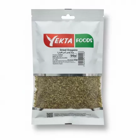 Front view of Yekta Foods Dried Oregano 60g pack