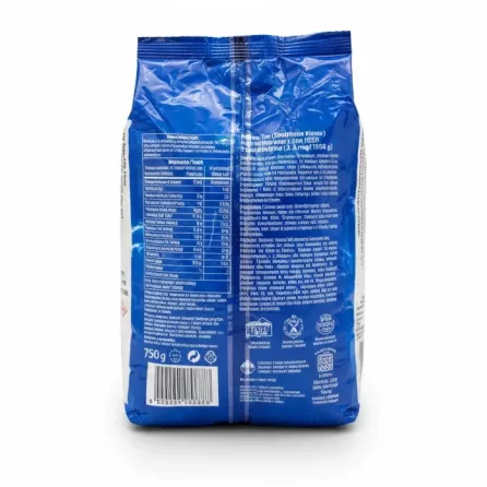 back of Billur Tuz iodized table salt 750g showing ingredients and nutritional info