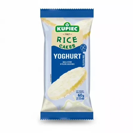 Kupiec Yoghurt Rice Cakes packet front view