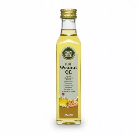 Heera Pure Peanut Oil 250ml bottle front view