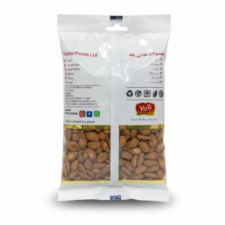 Back view of Yekta Foods red watermelon seeds package showing product details