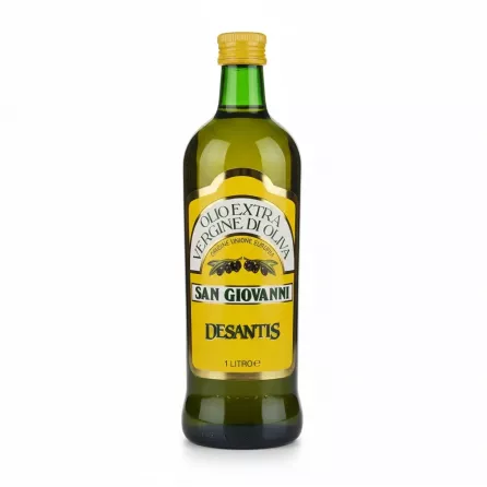 San Giovanni Desantis Extra Virgin Olive Oil 1L front label and yellow cap