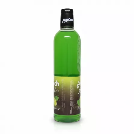 Sunich Mojito Flavored Syrup bottle side view showing product details