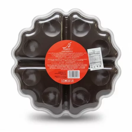 Reverse side of Achachi Choco Dragee pack showing ingredients and nutritional info