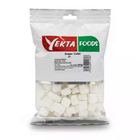 Yekta Foods Sugar Cube 200g front packaging view