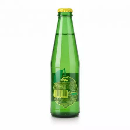 Sunich Lemonade Carbonated Drink green bottle with ingredient label