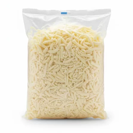 Back view of Sofra grated mozzarella cheese pack