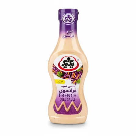 Bottle of 1&1 French Cold Sauce with purple label