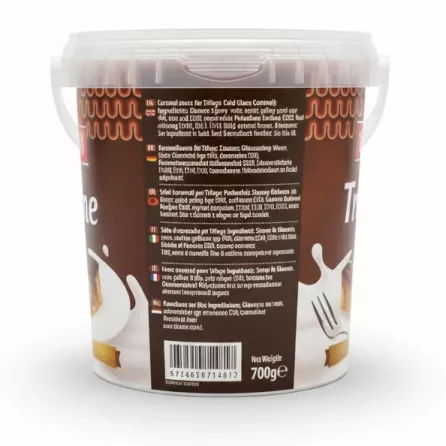 Back label showing ingredients and barcode