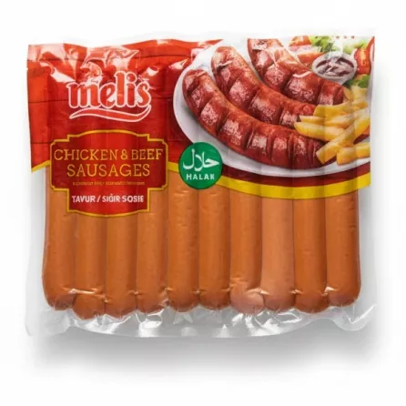 Melis pack of chicken and beef sausages