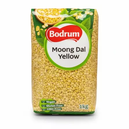 Bodrum Yellow Moong Dal 1kg pack front view