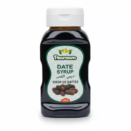 Poursam Date Syrup 480g bottle front label