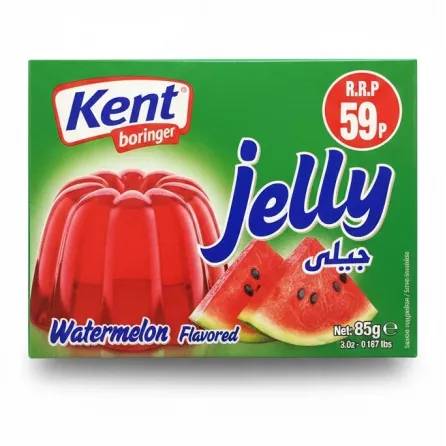 Kent Boringer watermelon flavored jelly box front view