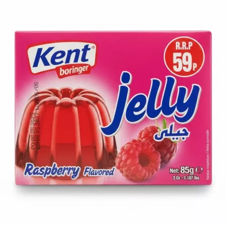 Kent Boringer Raspberry Flavoured Jelly front packaging