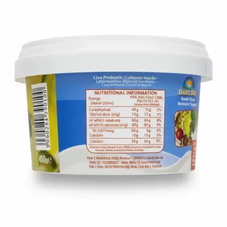 Dairy Day yogurt nutrition information and barcode