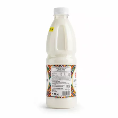 Back view of Alis Doogh Autochthon Cumin Flavored bottle showing price sticker