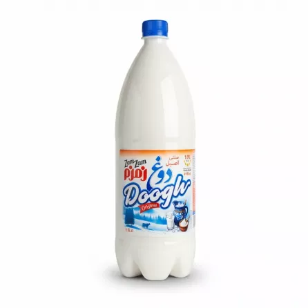 Zamzam Doogh Original low fat yogurt drink 1.5 litre bottle front label