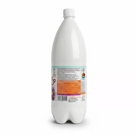 Back label of Zam Zam Doogh Cumin yogurt drink showing ingredients and nutritional facts