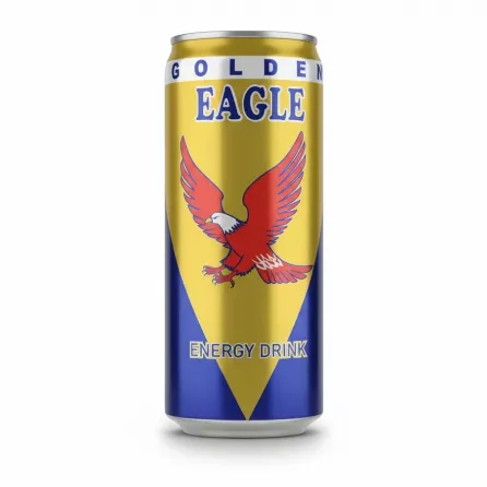 Golden Eagle Energy Drink 250ml can front view with eagle logo