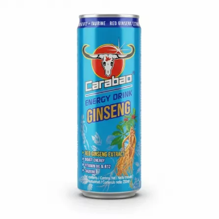 Carabao Energy Drink Ginseng 250ml can front view