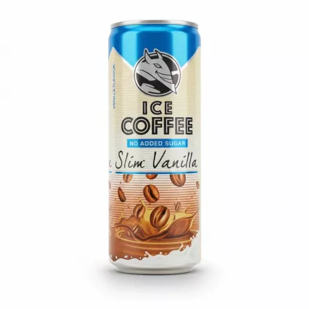 Hell Vanilla Ice Coffee can front view showing branding and vanilla flavour design