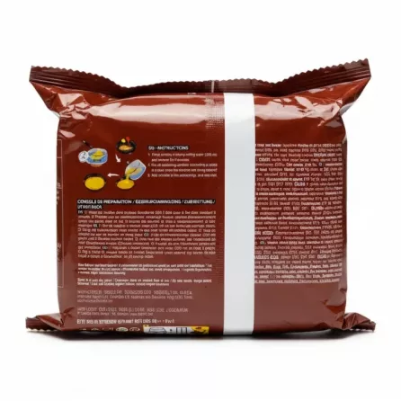 Indomie Noodles Beef Flavour preparation instructions and details on back