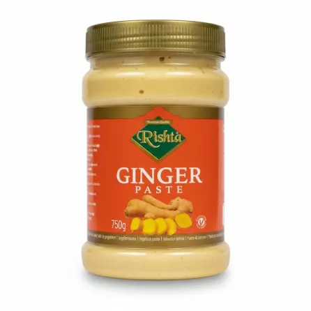 750g jar of Rishta Ginger Paste with labelled red and gold packaging