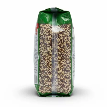 Bodrum Quinoa Mix 500g pack back with nutrition, ingredient and cooking instructions
