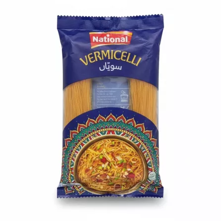 National Vermicelli pasta packet front with serving suggestion