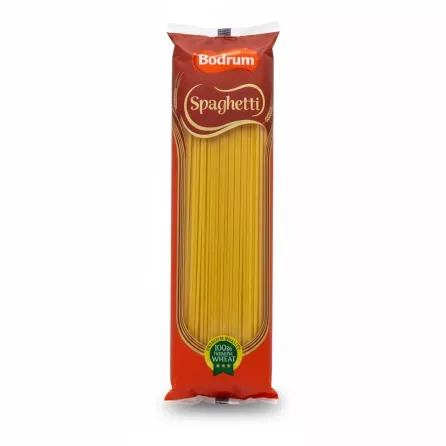 Bodrum Spaghetti pack showing premium quality pasta