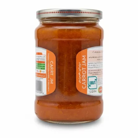 Back label showing ingredients, nutritional info, and barcode